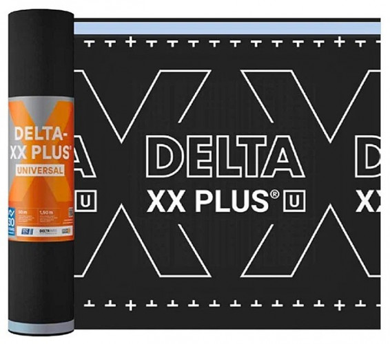 Мембрана диффузионная Delta-XX Plus Universal 150 г/м2, 1.5х50м (75м2)
