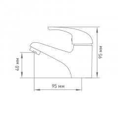 Смеситель для умывальника JOTA 4403 одноручный Mix&amp;Fix