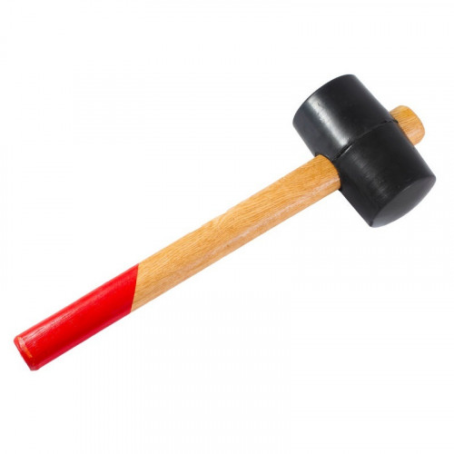 Киянка резиновая 680гр черная, деревянная ручка РемоКолор 38-6-109