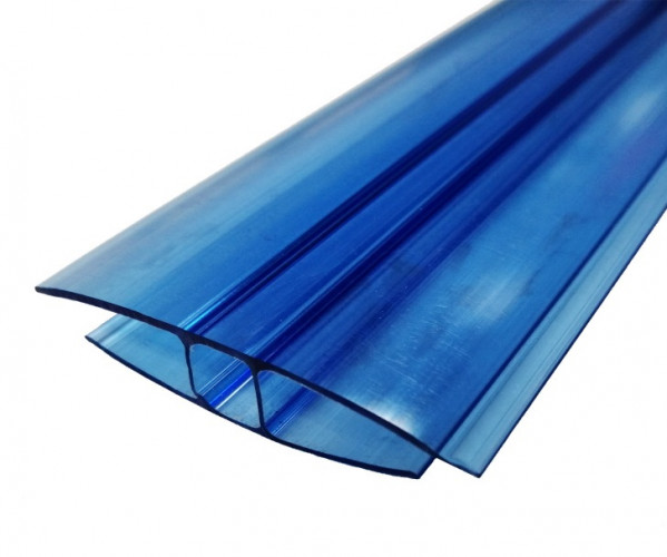 Профиль соединительный неразъемный НР 10мм Синий L=6м, Новаттро