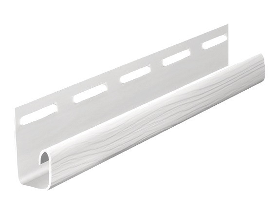 J профиль для винилового сайдинга 3050мм, белый FineBer