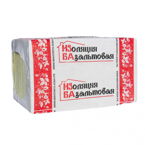 Теплоизоляция Кровля Низ 90кг/м3 (50*600*1000) 6шт. 3,6м2 (0,18м3) ИЗБА
