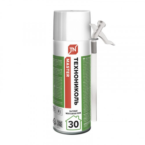 Пена монтажная бытовая Технониколь 30 MASTER всесезонная 520 мл