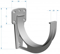 Кронштейн для желоба ПВХ, коричневый RAL 8017 Технониколь