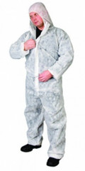 Комбинезон для малярных работ с капюшоном, белый, XL