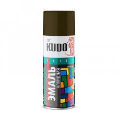 Эмаль аэрозольная алкидная RAL6014 Хаки KU-1005 Kudo 520мл