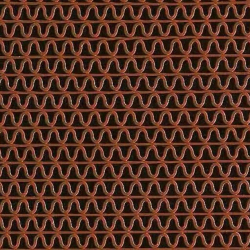 Грязезащитное покрытие ПВХ ЗигЗаг (zig-zag) 0.9х15м 4.5мм, коричневый