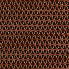 Грязезащитное покрытие ПВХ ЗигЗаг (zig-zag) 0.9х15м 4.5мм, коричневый