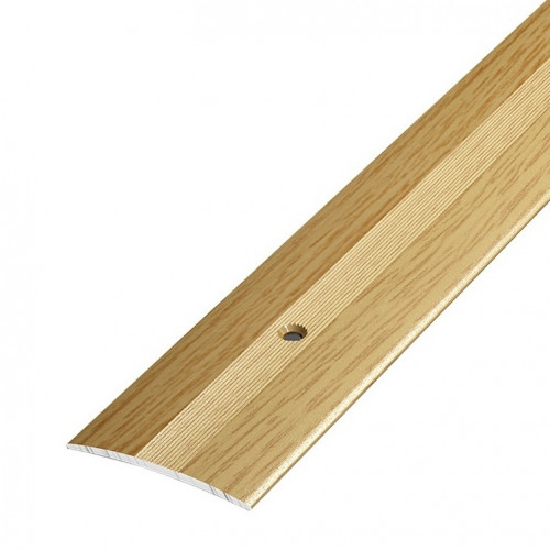 Порожек стыкоперекрывающий дуб светлый ПС-03 1800*37мм, ЛУКА