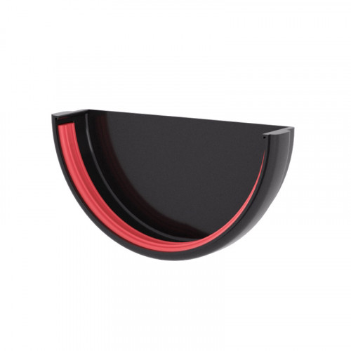 Заглушка желоба ПВХ Графит Grand Line Standart D120/90