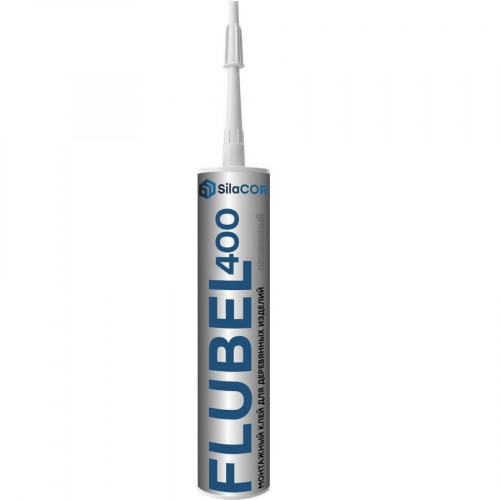 Клей монтажный для столярных изделий SilaCor Flubel 400 прозрачный, 350гр