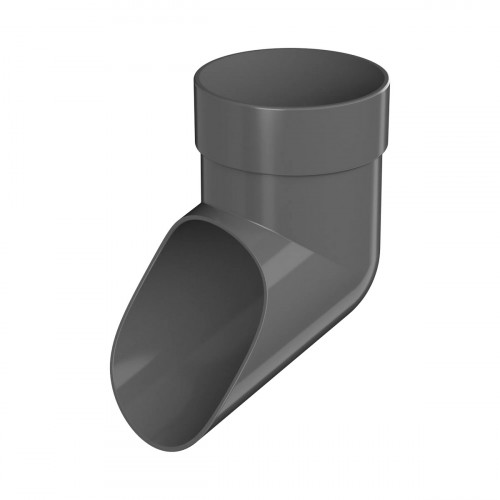 Слив водосточной трубы ПВХ, Серый Оптима Технониколь 066401