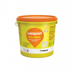 Краска фасадная силикатная Vetonit Weber.Ton Silikat 100А белая база, 25кг