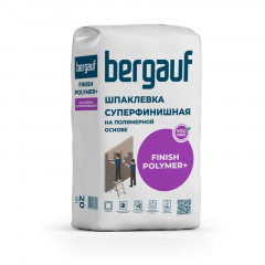 Шпатлевка полимерная Bergauf Finish Polymer+ белая, 20 кг