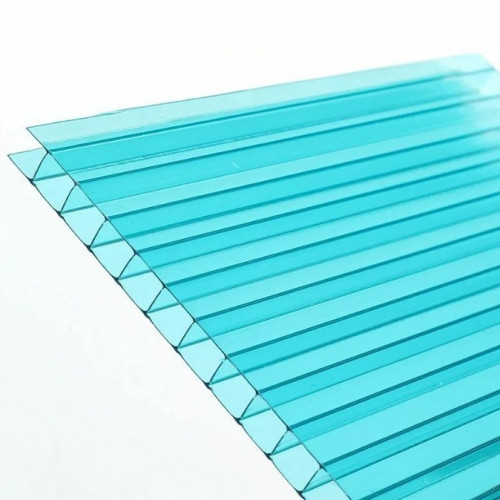 Сотовый поликарбонат 6мм Бирюза 2,1х6м UltraPlast 0,77кг/м2