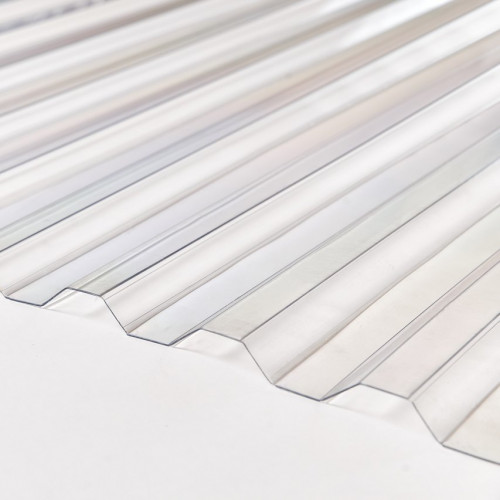 Профилированный поликарбонат трапеция 6000х1050х1,3мм (прозрачный) Юг-Ойл-Пласт