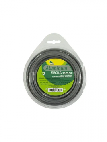 Леска для триммера, звезда 3,0мм, 10м Aluminum Yard