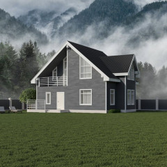 Фиброцементный сайдинг Roofas Графит 8х200х2500мм, 0.5м2