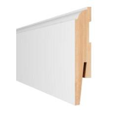 Плинтус под покраску Loctike 104 (MP0901) белый 2420х90х15мм, Arbiton