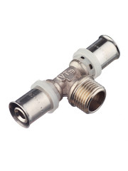 Тройник пресс 16х1/2"х16 наружная резьба Valtec VTm.233.N.160416