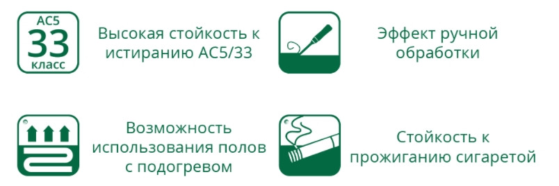 Ламинат Laminely Кубань Дуб азовский, 8мм, 33 класс