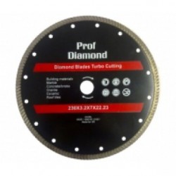 Диск алмазный универсальный Prof Diamond турбо 180мм 22,23 мм