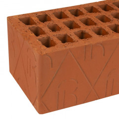 Кирпич керамический утолщенный пустотелый рядовой М 125-150 Ревда 440шт/пал