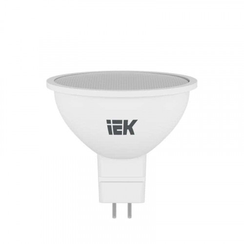 Лампа светодиодная MR16 софит 5Вт GU5.3 4000К белый IEK