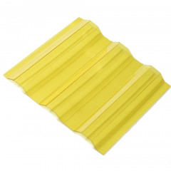 Профилированный поликарбонат трапеция 3000х1050х0,8мм (желтый прозрачный) Юг-Ойл-Пласт