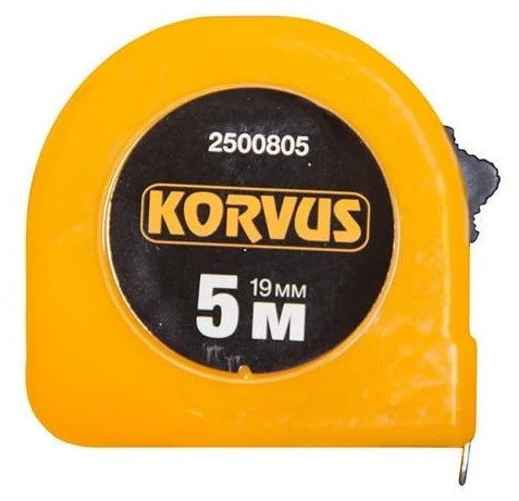Рулетка 5м*19мм KORVUS 2500805