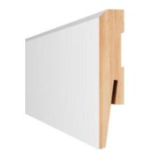 Плинтус под покраску Loctike 105 (MP1001) белый 2420х100х15мм, Arbiton