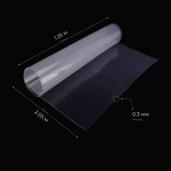 Монолитный листовой пластик ПЭТ-А 1250х2050х0.3мм (прозрачный) Gross PC