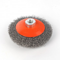 Щетка-крацовка дисковая 115мм*М14, гофрированная проволока, для УШМ Patriot 813010009