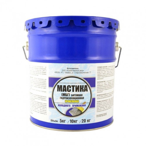 Мастика битумная гидроизоляционная МБГ ZIKO 20кг ХозДвор