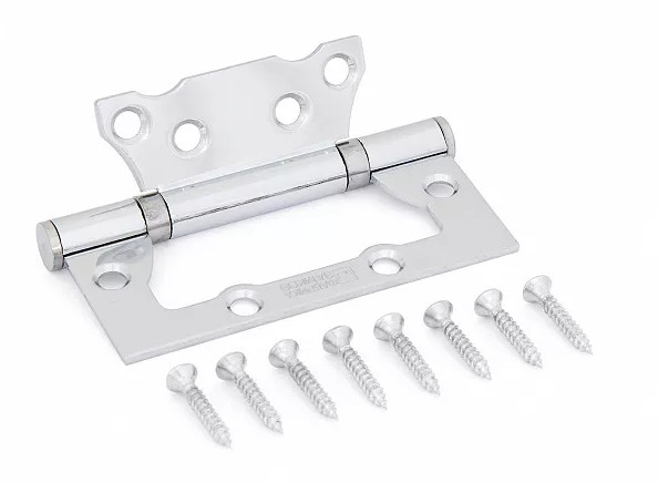 Петля бабочка накладная Е-2ВВ-100 CP, 2 подшипника, Хром Фабрика замков