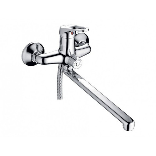 Смеситель для ванной одноручный, длинный излив, 400мм CRON CN2213