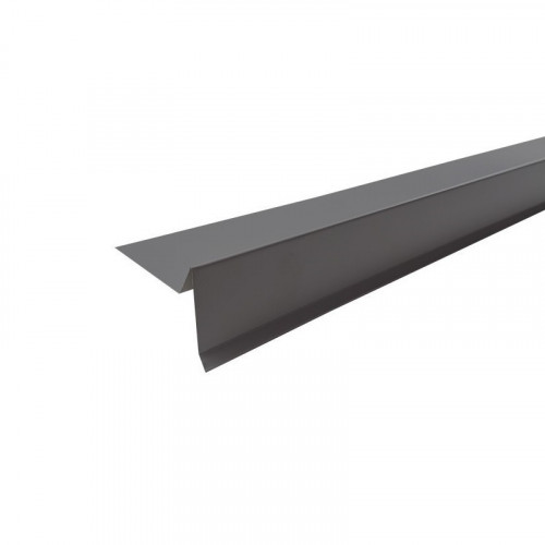 Планка торцевая 75х25х65х5мм 2м RAL 7005 Серая, пластизол, Технониколь