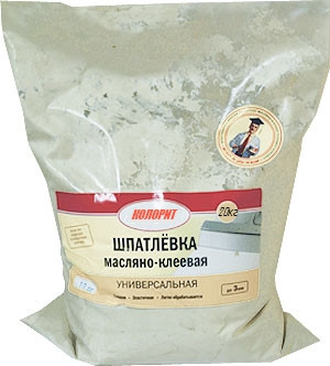 Шпатлевка масляно-клеевая, 20кг КОЛОРИТ