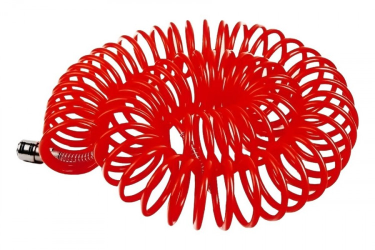 Шланг пневматический спиральный, разъем Евро 10 м