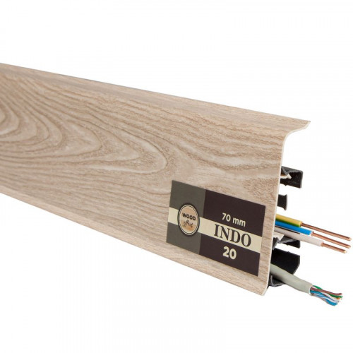 Плинтус Arbiton INDO 70, 20 Дуб Бургос, 2500х70х26мм