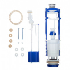 Арматура для бачка унитаза АС-12.1 с двойной кнопкой, нижней подводкой РБМ