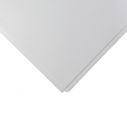 Плита потолочная кассетная 600х600мм Line алюминиевая белая (0,3мм)