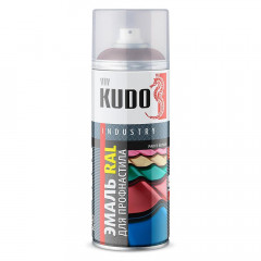 Эмаль аэрозольная для профнастила ультрамариново-синий RAL 5002 KU-05002R KUDO 520мл