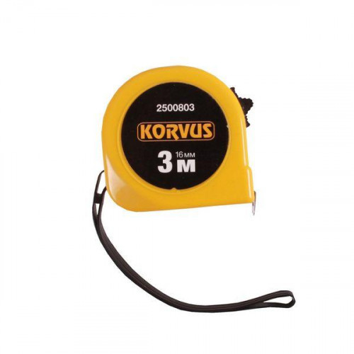 Рулетка 3м*16мм Korvus 2500803