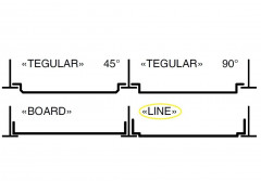 Панель с открытыми стыками Line AP600 T-24 A903RUS 600х600мм, Белый матовый алюминий Албес
