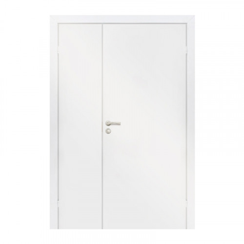 Дверь полотно ответное М3х21 345х2050мм с притвором, с фурнитурой, крашенное Белое Олови