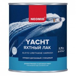 Лак яхтный алкидно-уретановый глянцевый Yacht Neomid 0,75 л