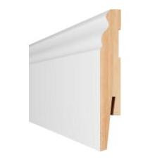 Плинтус под покраску Loctike 107 (MP1003) белый 2420х100х15мм, Arbiton