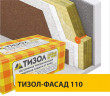 Теплоизоляция Фасад 110кг/м3 (150*600*1000) 2шт. 1,2м2 (0,18м3) Тизол