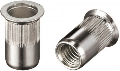 Заклепка резьбовая потайной борт с насечкой М5x13 оцинкованная